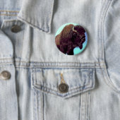 Bison Pop Art Ronde Button 5,7 Cm (In situ)