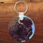 Bison Pop Art Sleutelhanger (Voorkant)