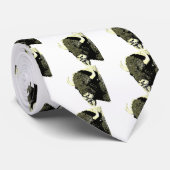 Bison Pop Art Stropdas (Opgerold)