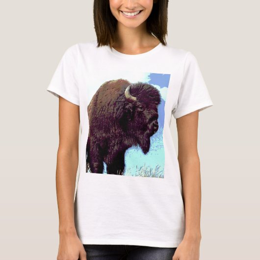 Bison Pop Art T-shirt (Voorkant)
