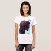 Bison Pop Art T-shirt (Voorkant volledig)