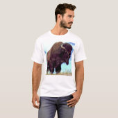 Bison Pop Art T-shirt (Voorkant volledig)