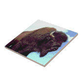 Bison Pop Art Tegeltje (Zijkant)