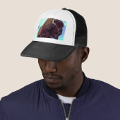 Bison Pop Art Trucker Pet (In situ)