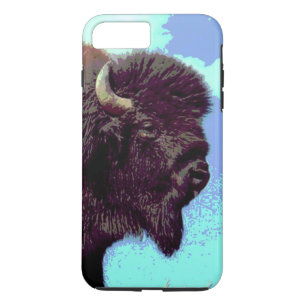 Bison Pop Kunst Stoere iPhone 7 Plus Hoesje