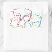 bison pride blur rechthoekige sticker (Tas)