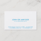 bison pride blur visitekaartje (Achterkant)