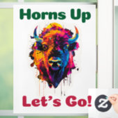 Bison Raamsticker (Huis)
