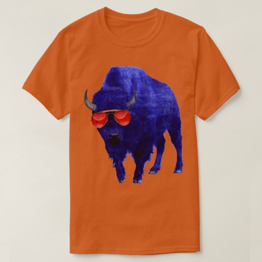 Bison Red Lijsten T-shirt (Design voorkant)