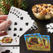 Bison Retro 8-Bit Pixelkunst Pokerkaarten (Insitu)