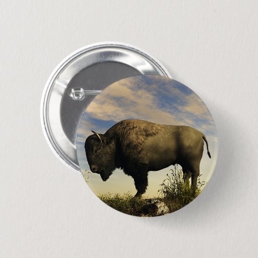Bison Ronde Button 5,7 Cm (Voorkant /achterkant)