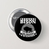 BISON RONDE BUTTON 5,7 CM (Voorkant /achterkant)