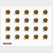 Bison Ronde Sticker (Vel)