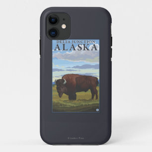 Bison Scene - Delta Junction, Alaska Case-Mate iPhone Case