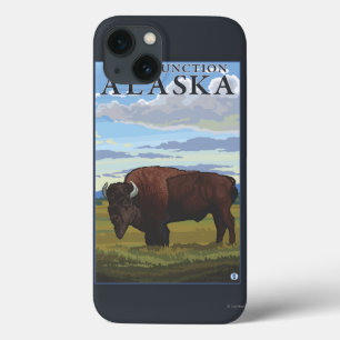 Bison Scene - Delta Junction, Alaska Case-Mate iPhone Case