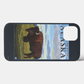 Bison Scene - Delta Junction, Alaska Case-Mate iPhone Case (Achterkant (horizontaal))