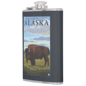 Bison Scene - Delta Junction, Alaska Heupfles (Links)