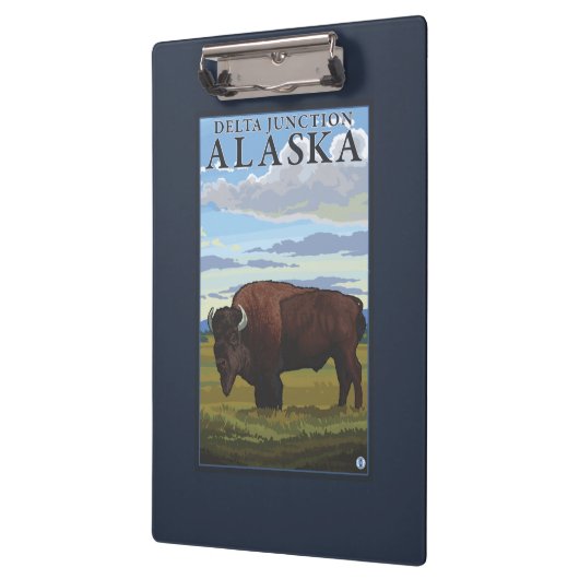 Bison Scene - Delta Junction, Alaska Klembord (Links)