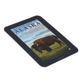 Bison Scene - Delta Junction, Alaska Magneet (Rechterzijde)