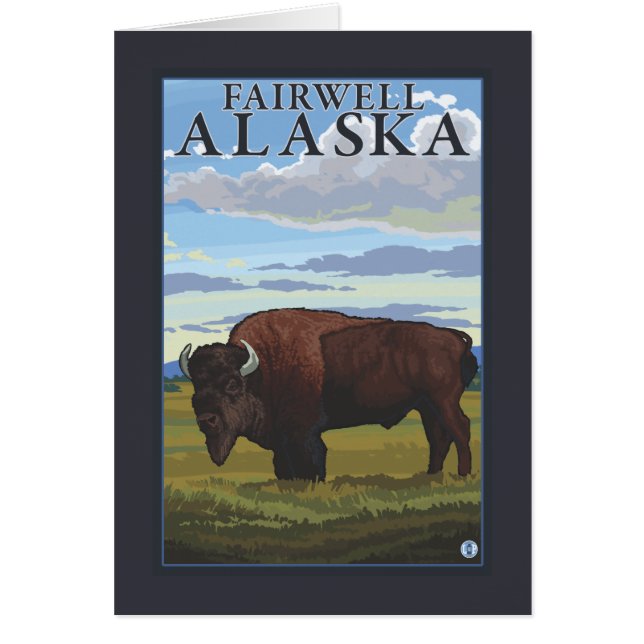 Bison Scene - Fairwell, Alaska (Voorkant)