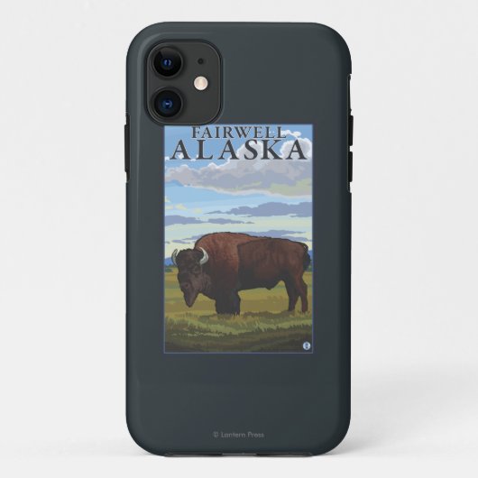 Bison Scene - Fairwell, Alaska Case-Mate iPhone Case (Achterkant)