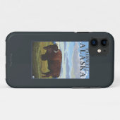Bison Scene - Fairwell, Alaska Case-Mate iPhone Case (Achterkant (horizontaal))