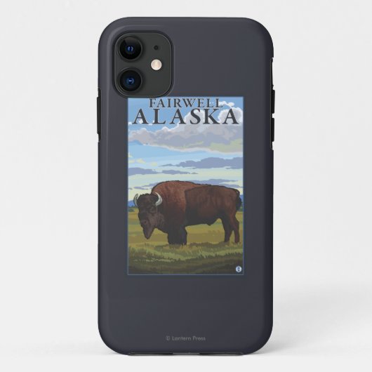 Bison Scene - Fairwell, Alaska Case-Mate iPhone Case (Achterkant)