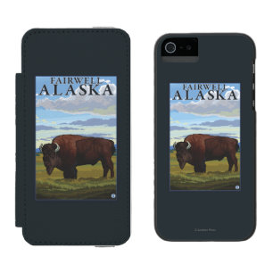 Bison Scene - Fairwell, Alaska