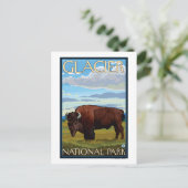Bison Scene - Glacier National Park, MT Briefkaart (Staand voorkant)