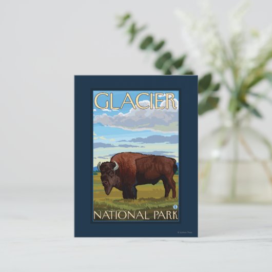 Bison Scene - Glacier National Park, MT Briefkaart (Staand voorkant)