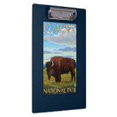 Bison Scene - Glacier National Park, MT Klembord (Rechts)