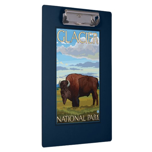 Bison Scene - Glacier National Park, MT Klembord (Rechts)