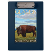 Bison Scene - Glacier National Park, MT Klembord (Voorkant)