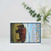 Bison Scene - Idaho Briefkaart (Staand voorkant)