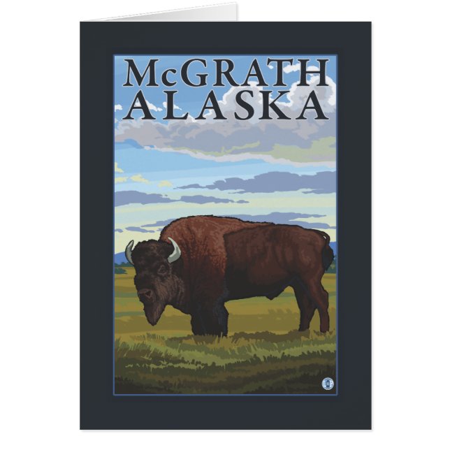 Bison Scene - McGrath, Alaska (Voorkant)