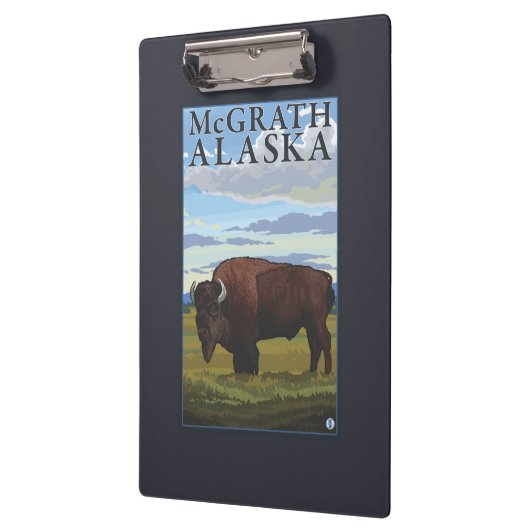 Bison Scene - McGrath, Alaska Klembord (Links)