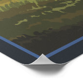 Bison Scene - Yellowstone National Park Poster (Hoek)