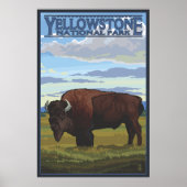Bison Scene - Yellowstone National Park Poster (Voorkant)