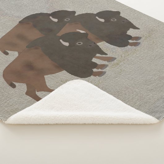 Bison Sherpa Blanket Sherpa Deken (3/4)