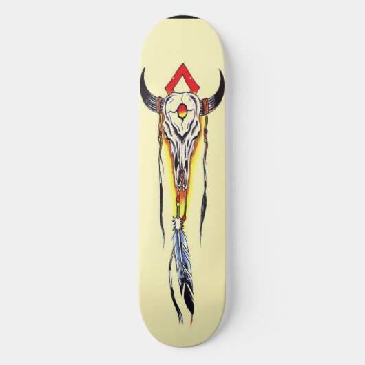 BISON SKULL SKATEBOARD (Voorkant)