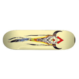 BISON SKULL SKATEBOARD