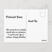 Bison Stoïsche verjaardagsweisheid Briefkaart (Achterkant)