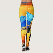 Bison Sunset Majesty Design Leggings (Achterkant)
