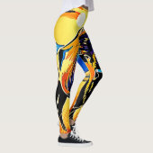 Bison Sunset Majesty Design Leggings (Rechts)