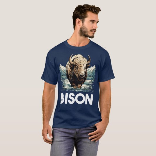 Bison T-shirt (Voorkant volledig)