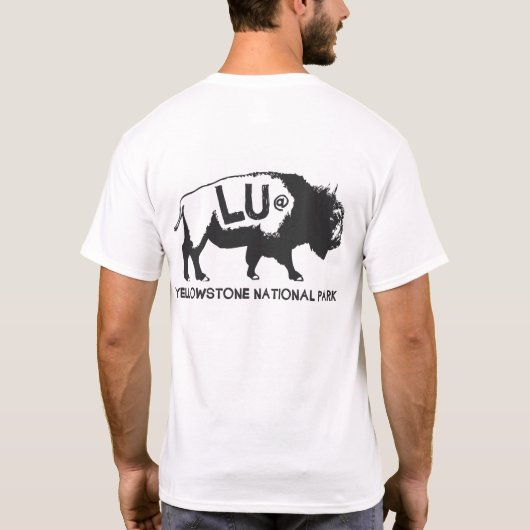 Bison T-shirt - licht (Achterkant)