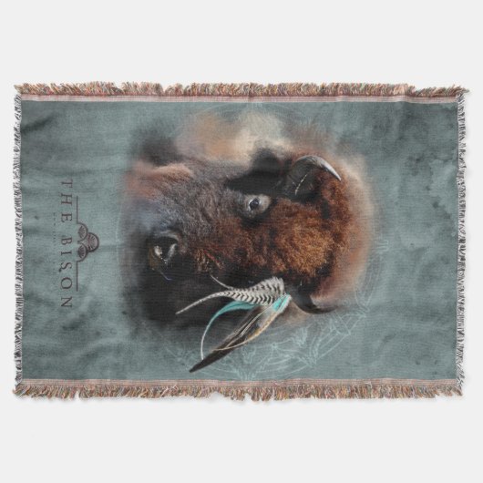 Bison - Throw Blanket Deken (Voorkant)