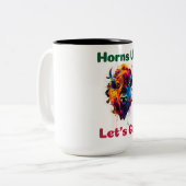 Bison Tweekleurige Koffiemok (Voorkant links)