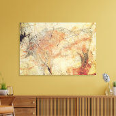 Bison, uit de grotten bij Altamira, c.15000 BC Canvas Afdruk (Insitu (Woonkamer))