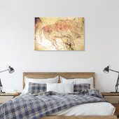 Bison uit de grotten bij Altamira, c.15000 BC Canvas Afdruk (Insitu (Slaapkamer))